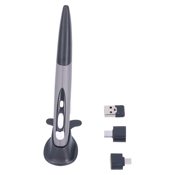BT Mouse Pen BT Mouse Pen Small Compact Wireless Mouse Pen Stylus, 3 DPIs, Plug and Play, Left Handed Users Adapted, Mobile Operation for PC, Smart Television, Set Top Box