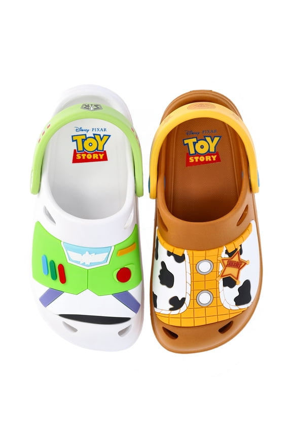 Toy Story Toddler Boys Woody Buzz Lightyear Clog Sandals