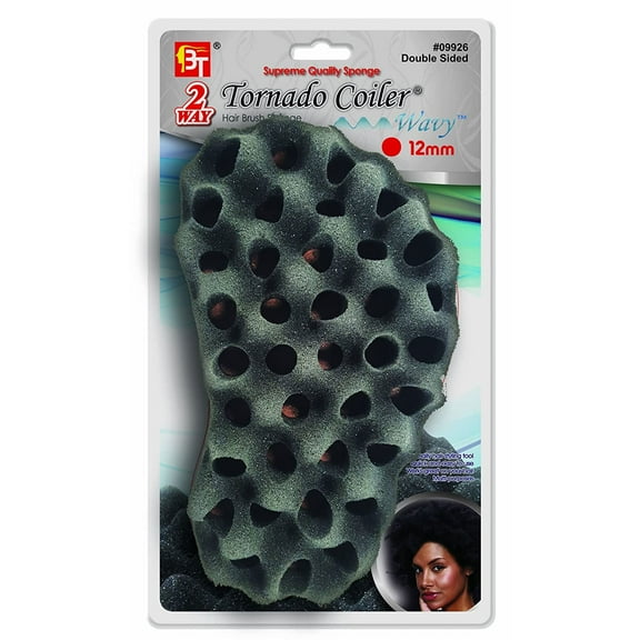 BT Tornado Coiler Hair Brush Sponge 2 Way with 12mm Hole