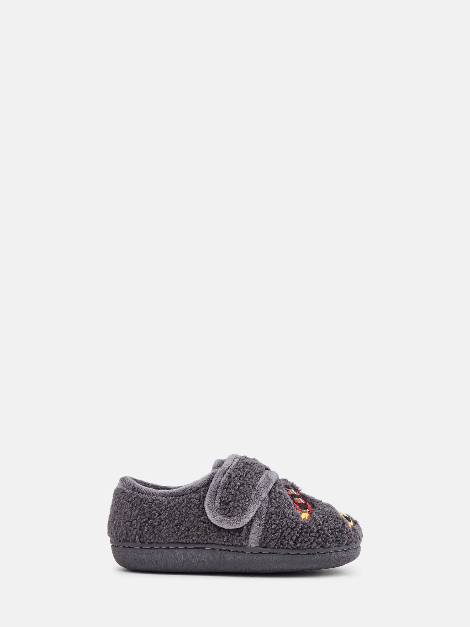 Wonder Nation Baby and Toddler Boys Embroidered Slippers