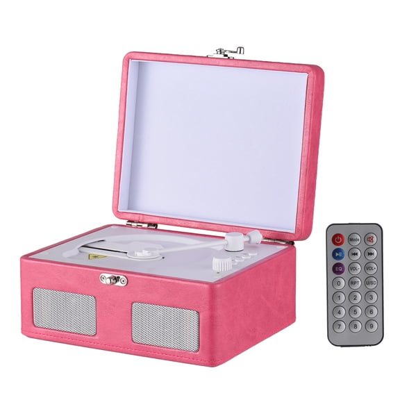 BT turntable CD Player, Dual Speakers HiFi Sound USB TF Portable , for Home, Office