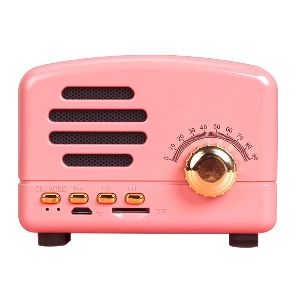 BT01 Mini Portable Vintage Wireless Bluetooth Speaker Rechargeable ...