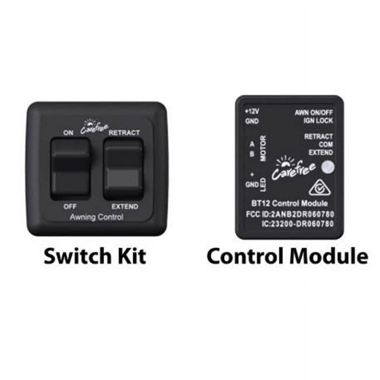 Carefree Black Wireless Bluetooth RV Awning Control System