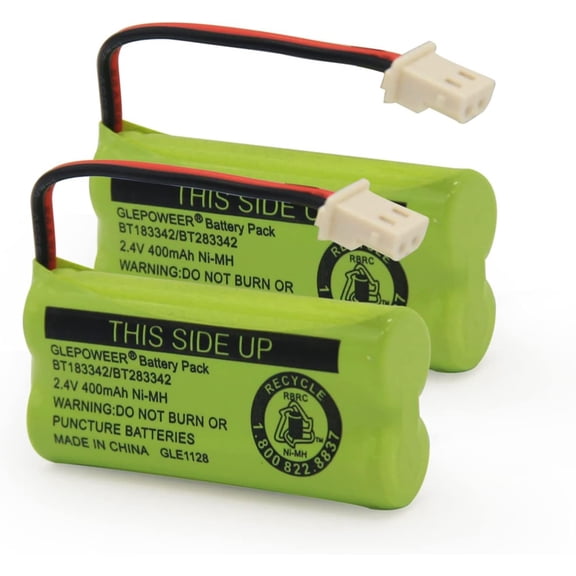 BT183342 BT283342 BT166342 BT266342 BT162342 BT262342 Battery Compatible with CS6114 CS6419 CS6719 EL52300 CL80111 Cordless Handset Phone (Pack of 2)