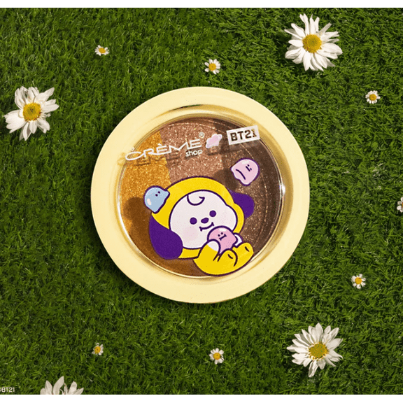 BT21 CHIMMY Ultra-Pigmented Eyeshadow Trio - Banana Taffy