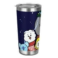 BT21 Car Thermos Cup, 2in1 Straw and Straw Lid, Leakproof, Insulated