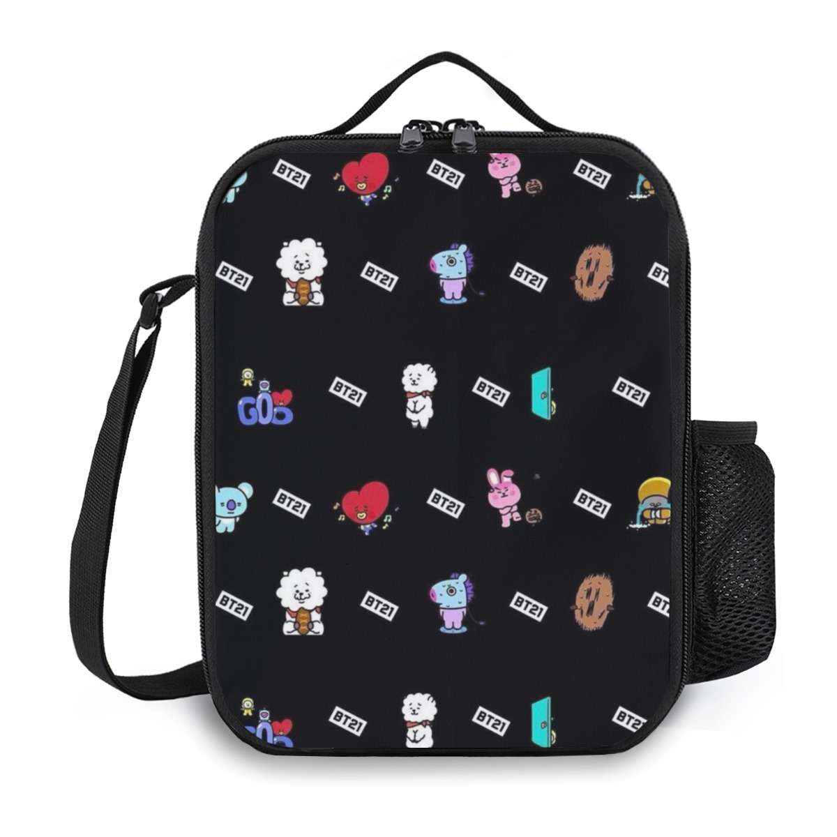 BT21 Lunch Bag Cute Lunch Bag, Reusable Insulated Lunch Box Insulated
