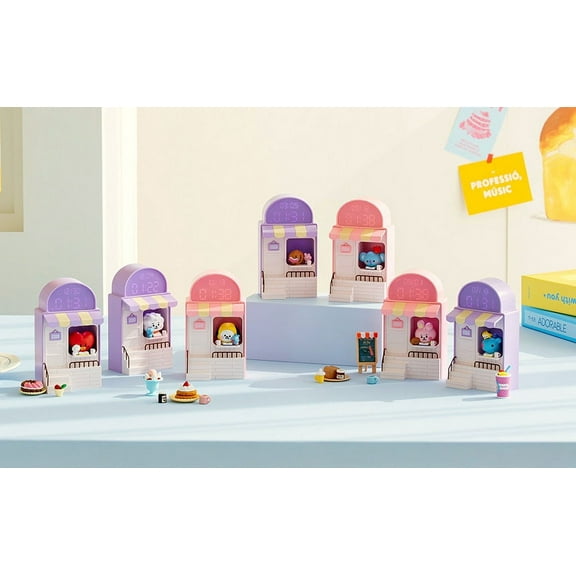BT21 My Little Buddy Baby Cafe Clock BTS LED Digital Desk Clock (Koya)