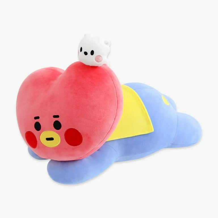 BTS グッズ セット TATA クッション付き BT21 My Little Buddy Cushion, TATA, Plush, Decorative, 25x44x33 cm
