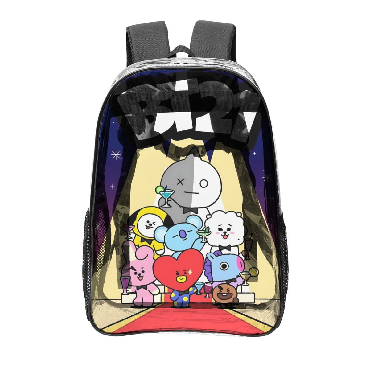 Kids Backpack BT21 Heart Wappen Pocket  Backpack  ? BT21 Jelly Candy Treats Mini Backpack | Hot Topic main image 3