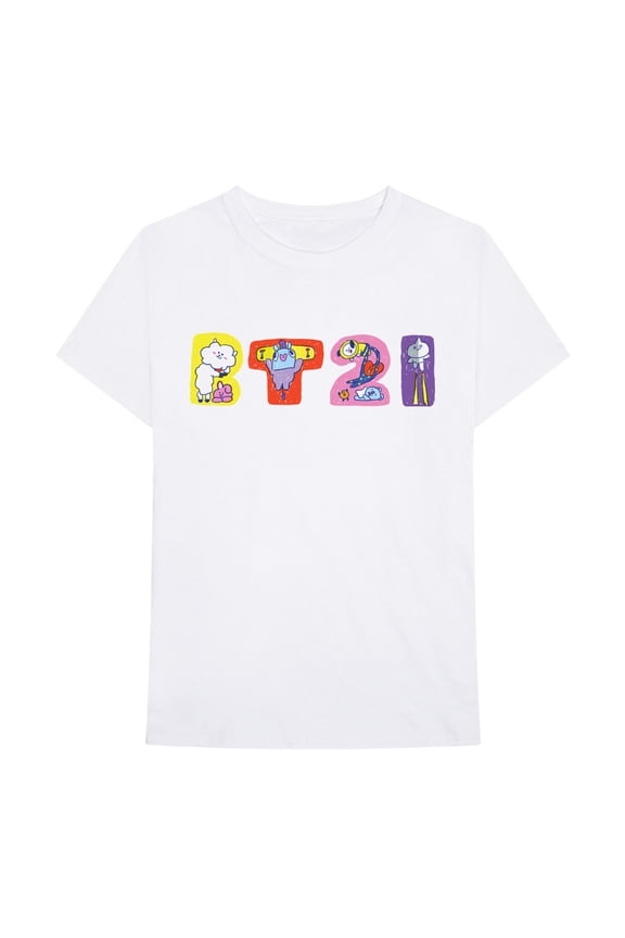 BT21 Unisex T-Shirt Doodle Letters (Medium)