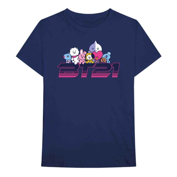 BT21 Unisex T-Shirt Space Wappen Logo (Small)