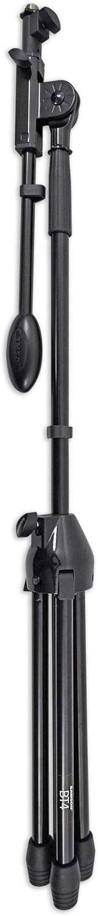 BT4 Heavy Duty Telescoping Microphone  Stand with Tripod Cast Base for Professional Audio