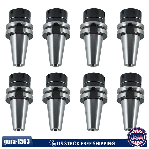 BT40 ER32 70mm Shank Holder Collet Chuck Sliver Tool Holder For CNC Milling 8pcs
