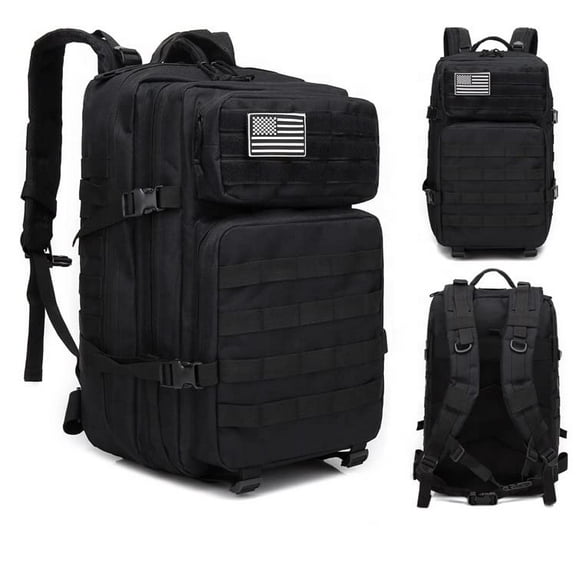 BT53, Military Tactical Bag, Best for Hunting, Camping, Sports & Gym, water proof 900D Oxford Material with Adjustable Strap (Black)
