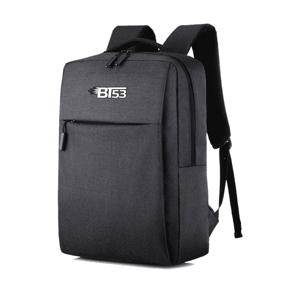 BT53 Smart Slim Laptop Backpack 15.6”, Business, Travel, College Laptop Backpack with USB Charging Port, Water Resistance .Best Holidays Gift (Black)
