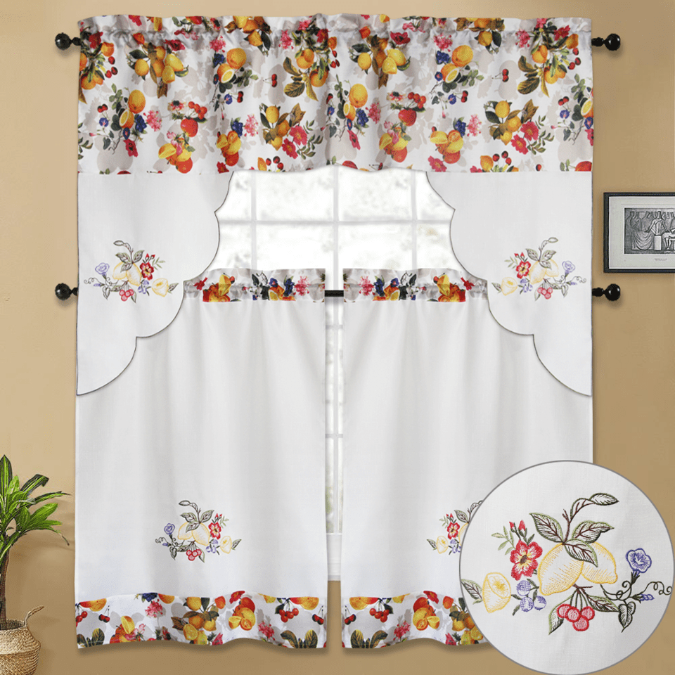 BT592-11 KITCHEN CURTAIN SET - Walmart.com
