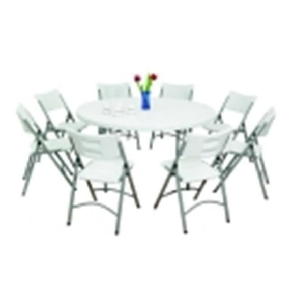 BT71R Round Light-Weight Folding Table - Gray