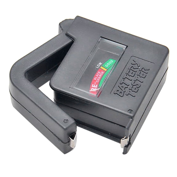 BT860 Battery Tester, Universal Battery Testers Small Battery Checker for AAA AA C D 9V 1.5V Button Cell Household Batteries, Battery Tester Monitor Battery Voltage Volt Meter, 1Pc(Black,2.3x0.8")