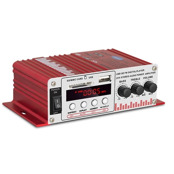 BT88y 60W 12V Hifi Power Amplifier Stereo Home Car BASS Audio Amp Car Speaker Class D Car Home Sound Power Amp ,Multiple inputs