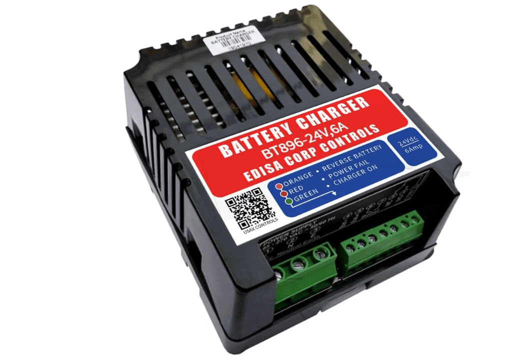 BT896 Rail Din Automatic Battery Charger 24VDC, 6 A