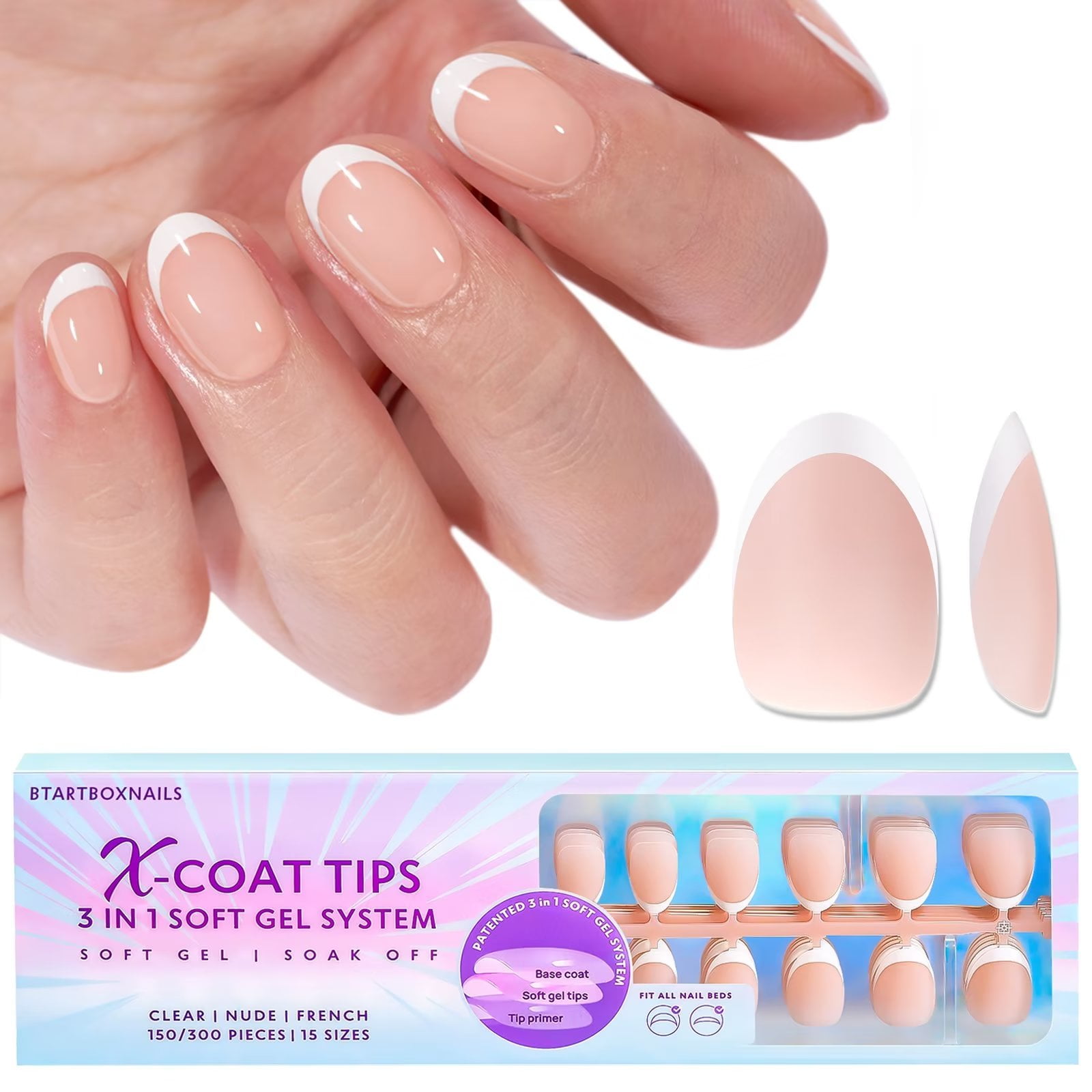 X10s-GEL FRENCH TIPS – Xtens | Patented gel extension system for  professionals.