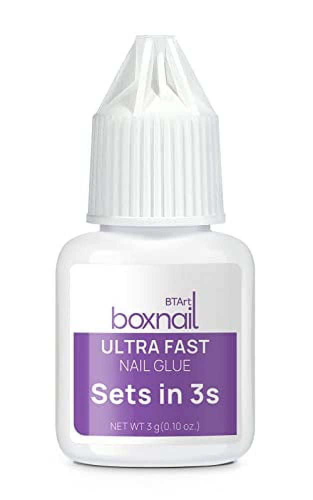 BTArtbox Nail Glue for Press On Nails, Ultra Fast Fake Nail Glue for Acrylic Nails, Super Strong