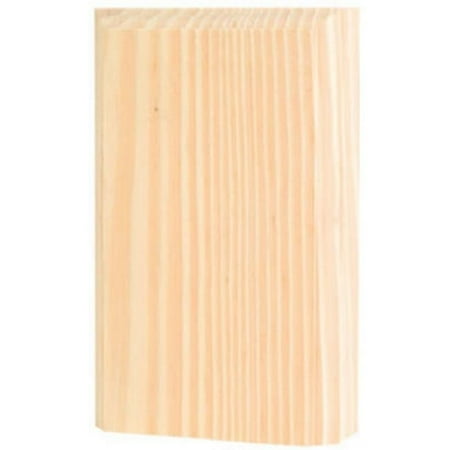 BTB-35-OAK 6 x 3.8 in. Oak Base Trim Block Corner Moulding