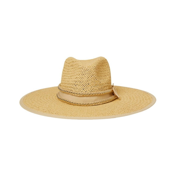 BTB Los Angeles Cassie Studded Rope Straw Hat, m, Brown