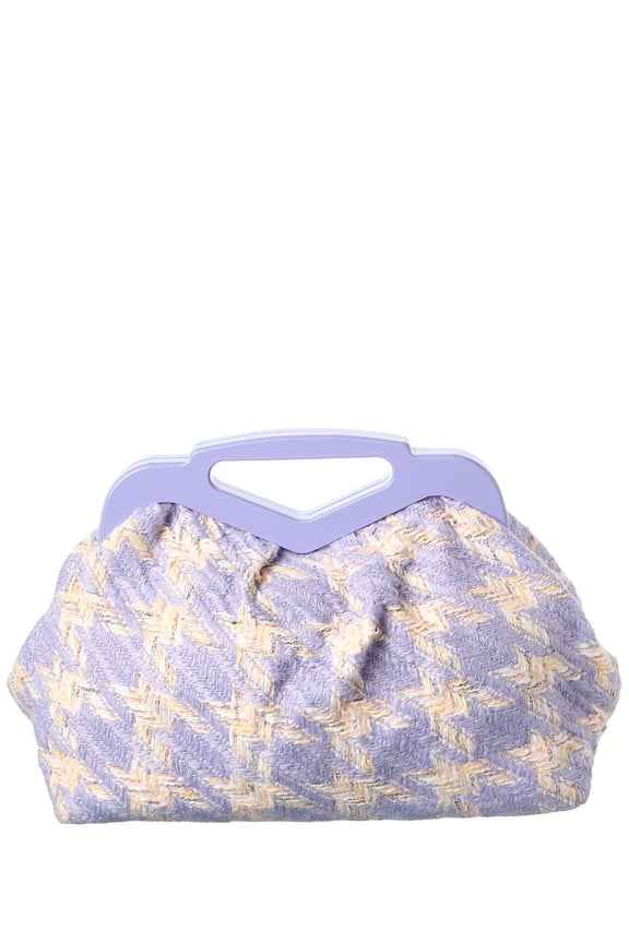 BTB Los Angeles Colette Twill Clutch, os, Purple