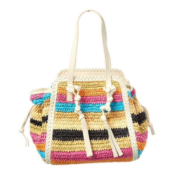 BTB Los Angeles Irina Straw Satchel, os