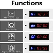 BTBSIGN 1.8'' LED Interval Workout Timer Countdown Stopwatch