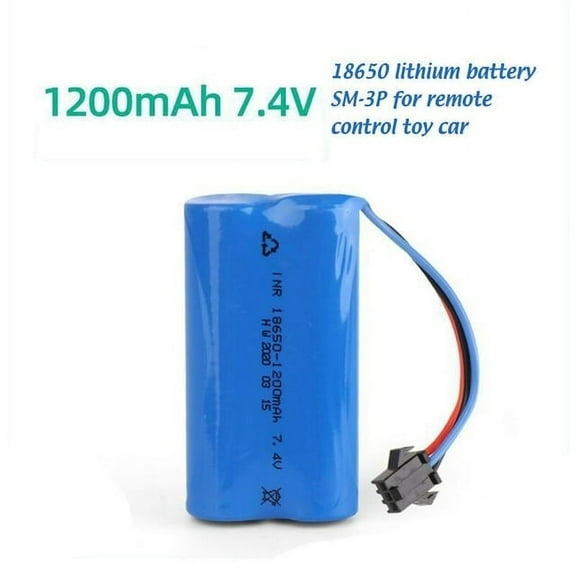 BTBXMO 7.4V 1200mAh Lithium Battery Replacement Battery for Remote Control Car