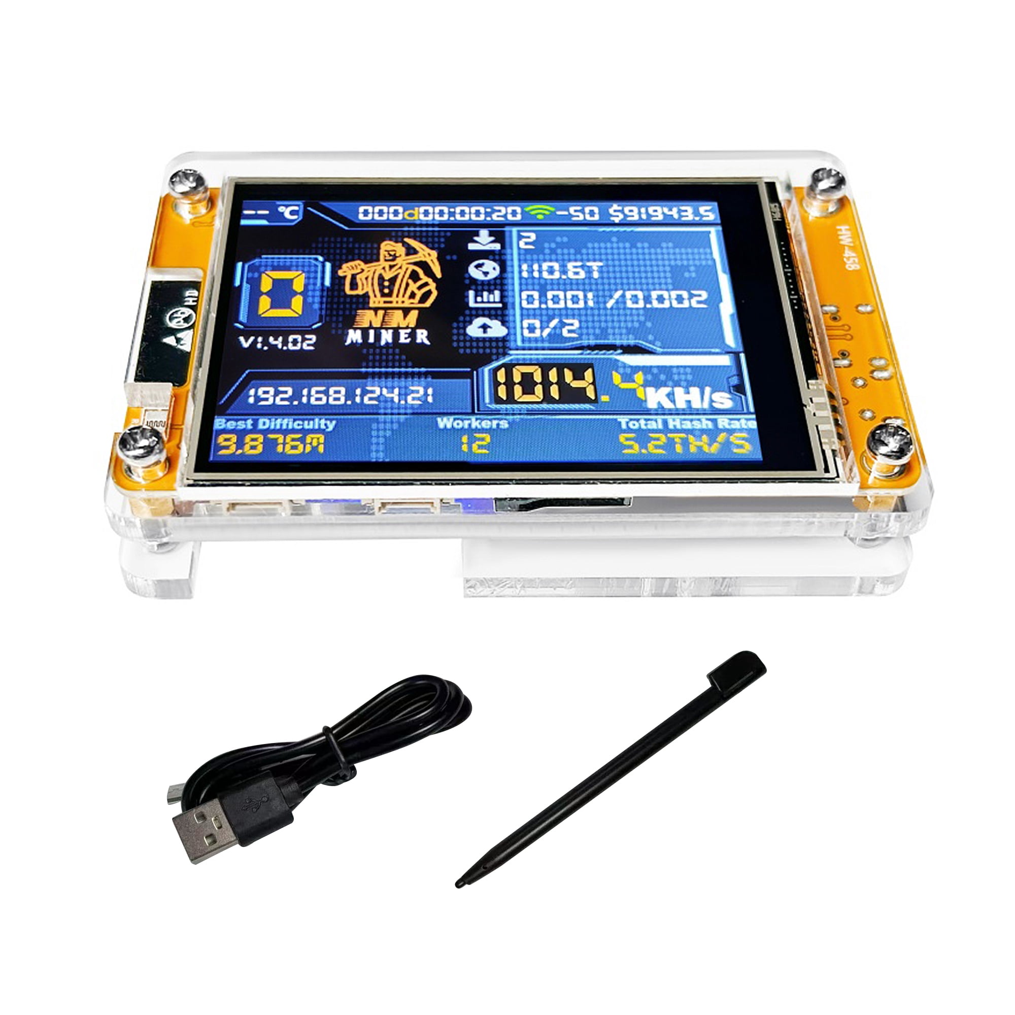 BTC Miner DIY Kit: NerdMiner V2 ESP32 Board with 1010H/s Bitcoin ...