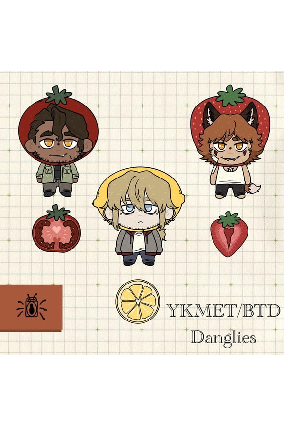 BTD/YKMET Fruit Dangle Keychain (1 keychain)