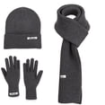 thumbnail image 1 of Winter Beanie Hat Scarf Gloves Set for Women Warm Knit Skull Cap Long Scarf Touchscreen Fleece Lined Gloves Set, 1 of 1