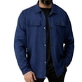 thumbnail image 1 of BTDECLAR Mens Button Down Shirts Long Sleeve Solid Color Fashion Waffle Textured Shirt Jacket Fall Casual Lightweight Jacket, 1 of 7