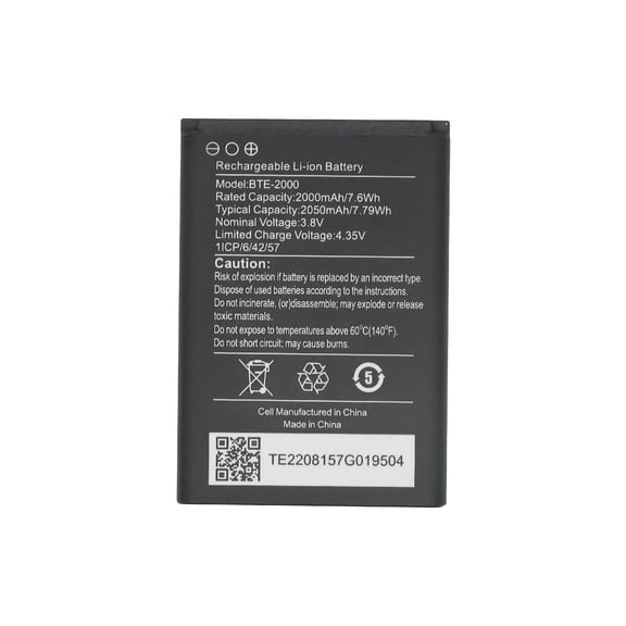 BTE-2000 Replacement Cell Phone Battery Compatible for CAT S22, CAT S22 Flip Smartphone
