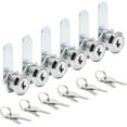 thumbnail image 1 of BTEPSGA 6 Pack Cam Locks Keyed Alike, 1-1/8" (30mm) Set for Drawers, Mailbox, Tool Box, RV, File Cabinet Locks with Keys, 1 of 7