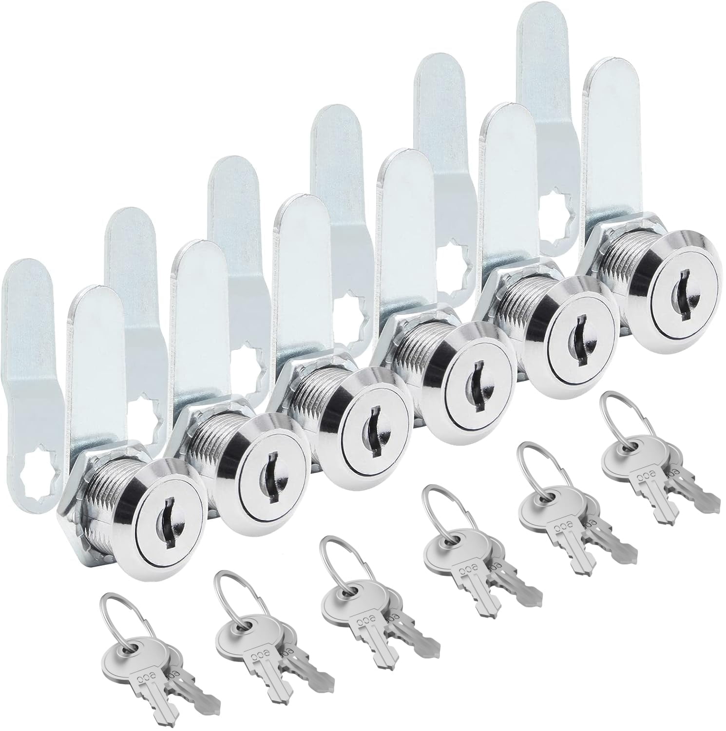 BTEPSGA 6 Pack Cam Locks Keyed Alike, 5/8" (16mm) Set for Drawers ...