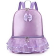 thumbnail image 1 of BTEPSGA Ballet Bag Ballerina Dance Backpack with Separate Shoe Compartment for Dance Bag Gymnastics Latin Dance Yoga Storage Bag (Purple), 1 of 8