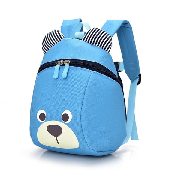 BTEPSGA Cute Bear Small Backpack With Leash Backpack Bag Mini Size,Blue
