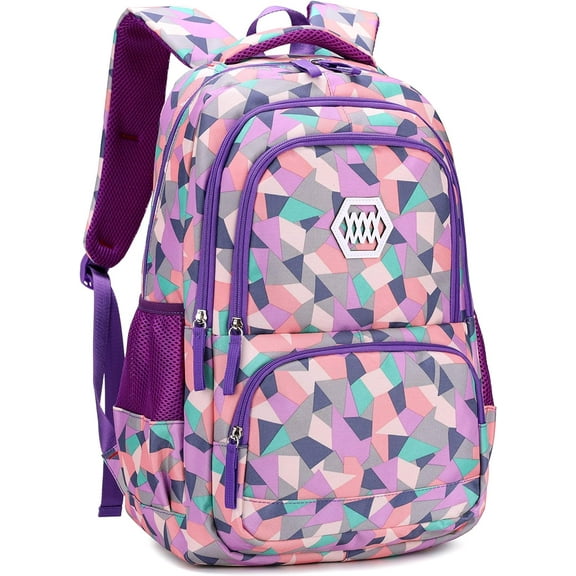 BTEPSGA Geometric-Print Backpack Large Stylish Backpack