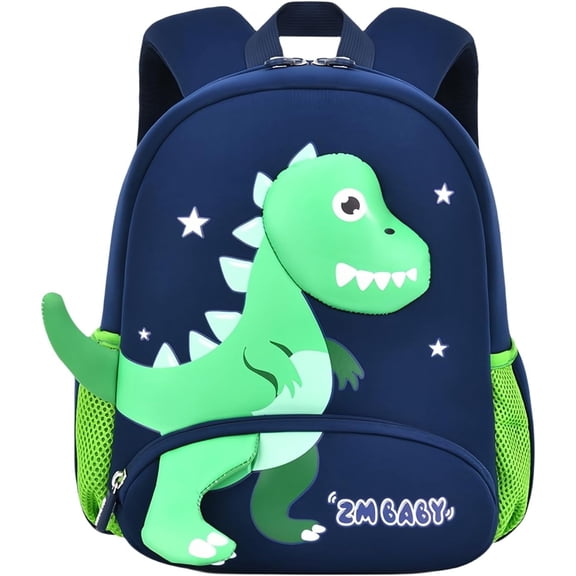 BTEPSGA Large Dinosaur Backpack Anti-lost Cute Backpacks with Safety Leash Waterproof Daypack Travel Bag,Blue Green