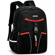 BTEPSGA Mens Large Capacity Backpack Back Protection Backpack, College Aesthetic Bag Watrer Resistant,Black-2319