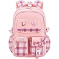 thumbnail image 1 of BTEPSGA School Backpack, Bookbags Back Pack School Bag Cute Stylish Plaid Backpack, 1 of 8