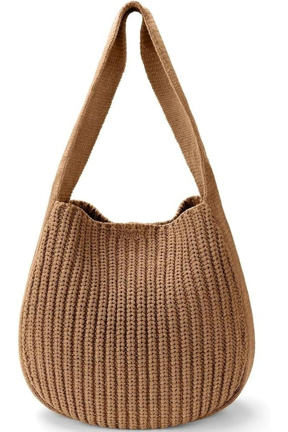Women's Crochet Tote Bags Large Crochet Bag Tote bag Aesthetic Knit Bag Shoulder Handbags