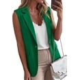 thumbnail image 1 of BTFBM Blazers For Women Spring Button Down Loose Vest Tops For Women Work Business Casual Outfits Summer Fashion, 1 of 9