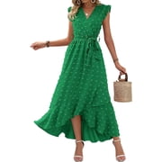 sachin and babi light blue dress Swiss Dot Chiffon Midi Dress main image 0