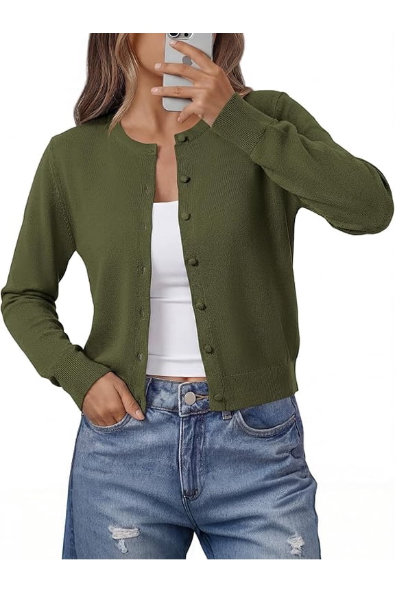 Cardigan Sweaters for Women Lightweight Sweater Button Down Casual Knit Shrugs Tops Spring Fashion Clothing